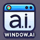 window.ai Detector  screen for extension Chrome web store in OffiDocs Chromium