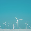 Wind Turbines in Winter Landscape  screen for extension Chrome web store in OffiDocs Chromium