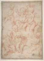 Free download Winged Putti with Open Music Books free photo or picture to be edited with GIMP online image editor