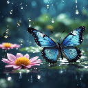 Wings in the Rain – A Moment of Fragile Beauty  screen for extension Chrome web store in OffiDocs Chromium