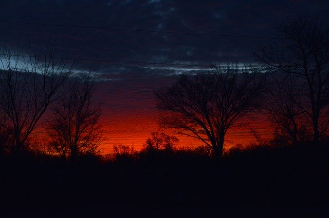 Téléchargement gratuit Winter Dawn Sky - photo ou image gratuite à éditer avec l'éditeur d'images en ligne GIMP