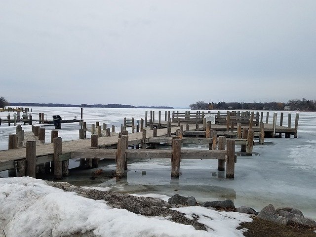 Bezpłatne pobieranie Winter Frozen Dock - bezpłatne zdjęcie lub obraz do edycji za pomocą internetowego edytora obrazów GIMP