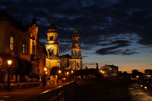 Template Foto Musim Dingin Hofkirche Dresden Long - untuk OffiDocs