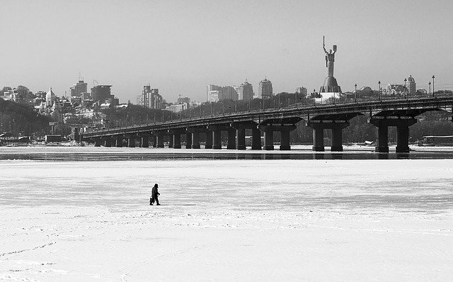 Free download winter ice river snow nature cold free picture to be edited with GIMP free online image editor