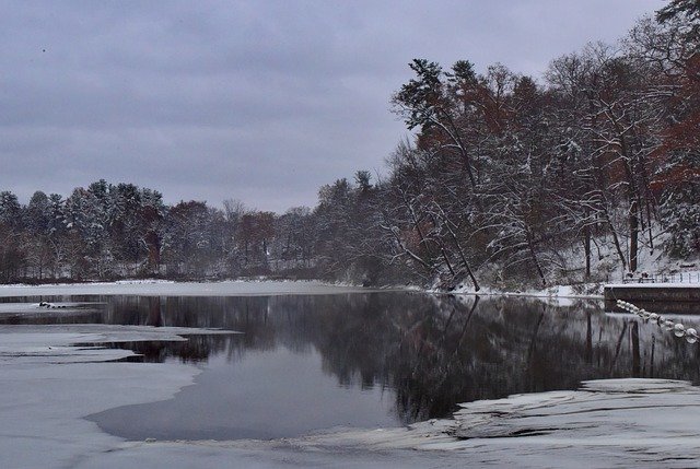 Free download Winter Landscape Lake Snow -  free photo or picture to be edited with GIMP online image editor