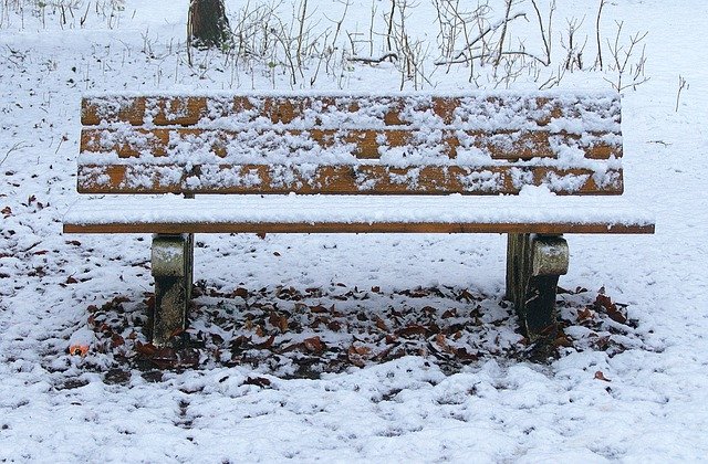 Free graphic winter park park bench snow to be edited by GIMP free image editor by OffiDocs