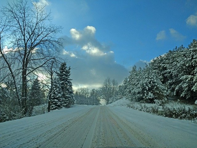 Free download Winter Road Lake Orion -  free photo or picture to be edited with GIMP online image editor