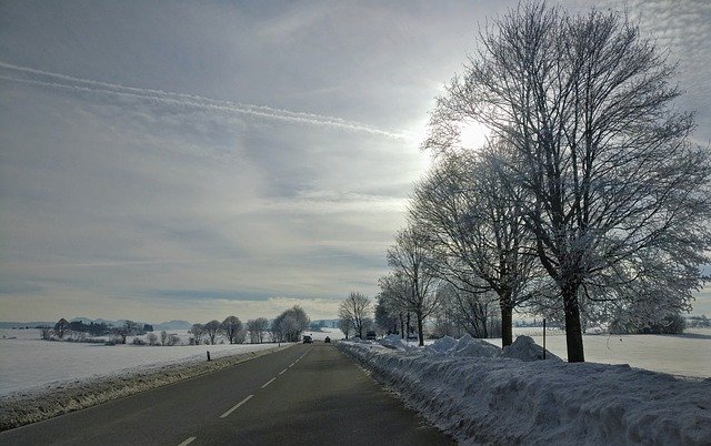 Free picture Winter Scene Road -  to be edited by GIMP free image editor by OffiDocs