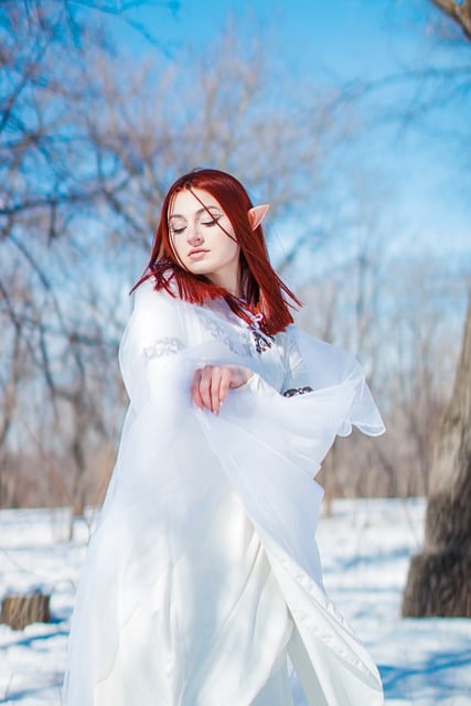 Free download winter snow girl fairy fantasy free picture to be edited with GIMP free online image editor