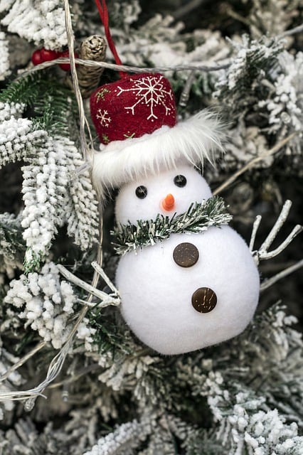 Kostenloser Download Winter Schneemann Dekoration Ornament kostenloses Bild zur Bearbeitung mit GIMP kostenloser Online-Bildbearbeitung