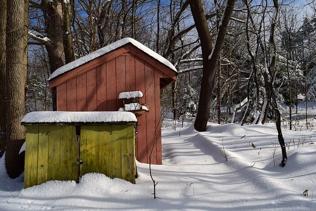 Free download Winter Snow Shed -  free photo or picture to be edited with GIMP online image editor