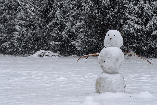 Template Photo Winter Snow Snowman -  for OffiDocs