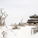 Winter Solitude at a Mountain Pavilion  screen for extension Chrome web store in OffiDocs Chromium