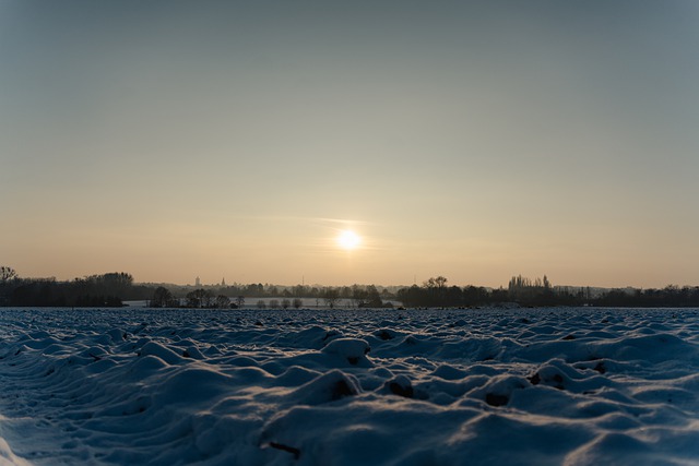 Free download winter sunrise snow landscape fog free picture to be edited with GIMP free online image editor