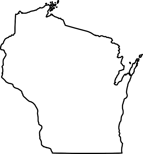 Free download Wisconsin State Map - Free vector graphic on Pixabay free illustration to be edited with GIMP free online image editor