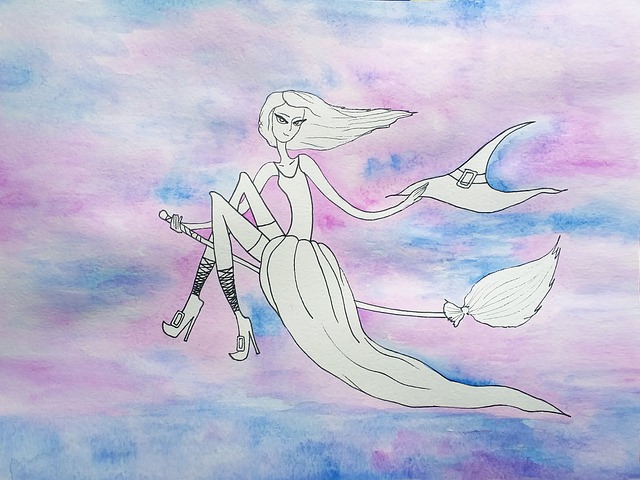 Free download witch halloween drawing magic free picture to be edited with GIMP free online image editor