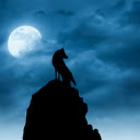 Wolf howling on a moonlit night  screen for extension Chrome web store in OffiDocs Chromium