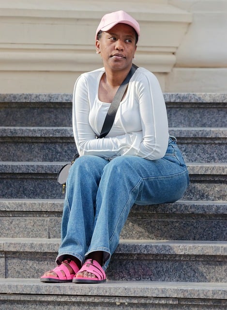 Free download woman black african casual jeans free picture to be edited with GIMP free online image editor