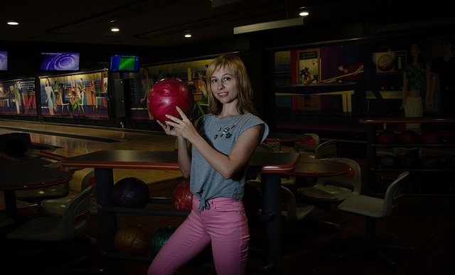 Free download woman bowling sports portrait free picture to be edited with GIMP free online image editor