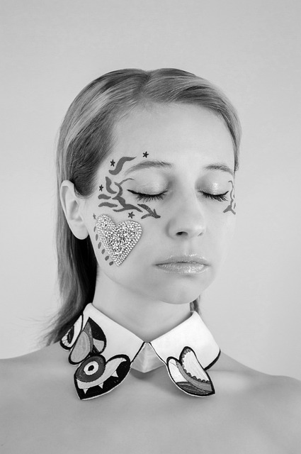 Free download woman collar makeup put up free picture to be edited with GIMP free online image editor