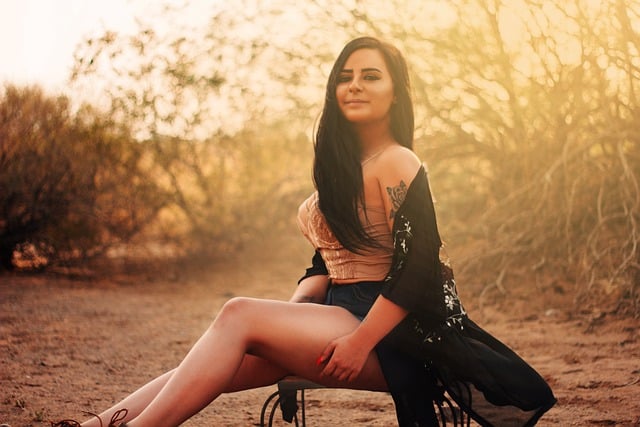 Free download woman desert sunset nature free picture to be edited with GIMP free online image editor