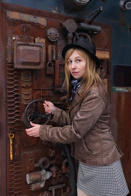 Free download woman door bunker post apocalypse free picture to be edited with GIMP free online image editor