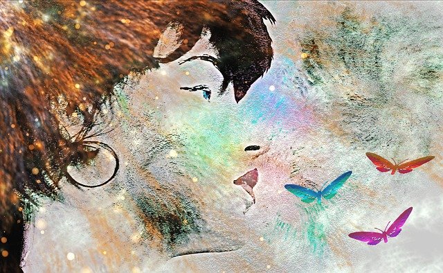 Free download Woman Dreamy Romantic -  free illustration to be edited with GIMP free online image editor