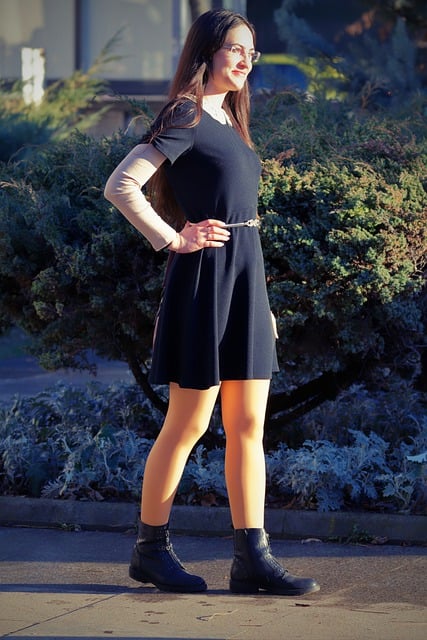 Free download woman dress boots glasses posing free picture to be edited with GIMP free online image editor