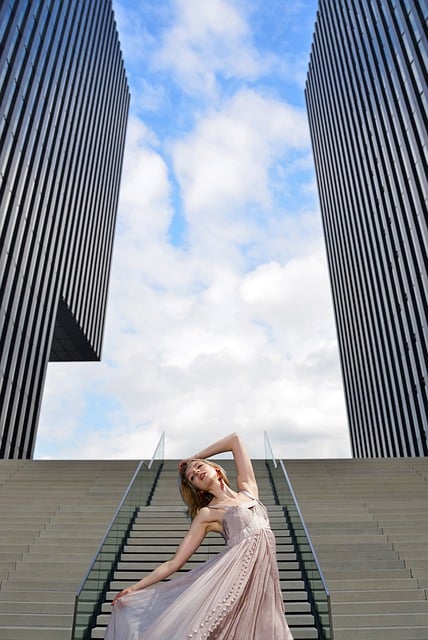 Free download woman dress outdoors buildings free picture to be edited with GIMP free online image editor