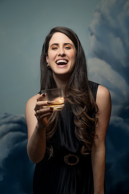 Free download woman drink smile toast bar free picture to be edited with GIMP free online image editor