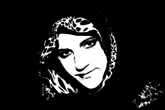 Free download Woman Eyes Black And White -  free illustration to be edited with GIMP free online image editor