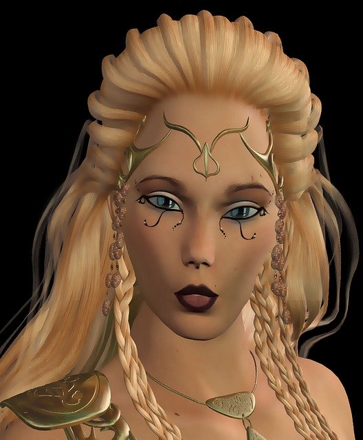 Muat turun percuma Woman Face Alien - ilustrasi percuma untuk diedit dengan editor imej dalam talian percuma GIMP