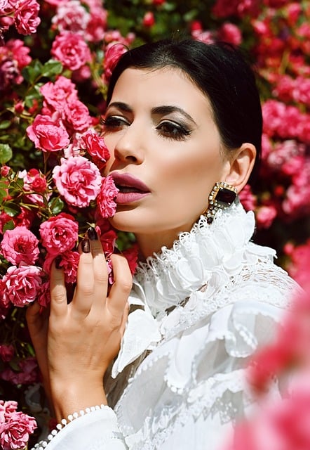 Free download woman face flowers portrait free picture to be edited with GIMP free online image editor