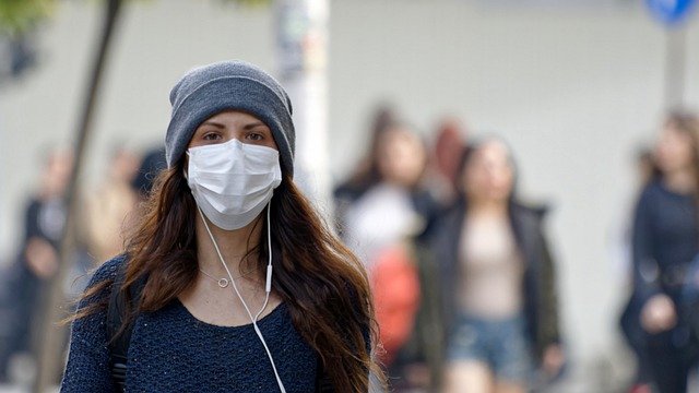 Free download woman face mask covid 19 pandemic free picture to be edited with GIMP free online image editor