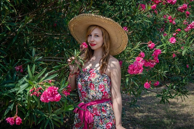 Free download woman fashion style flowers summer free picture to be edited with GIMP free online image editor