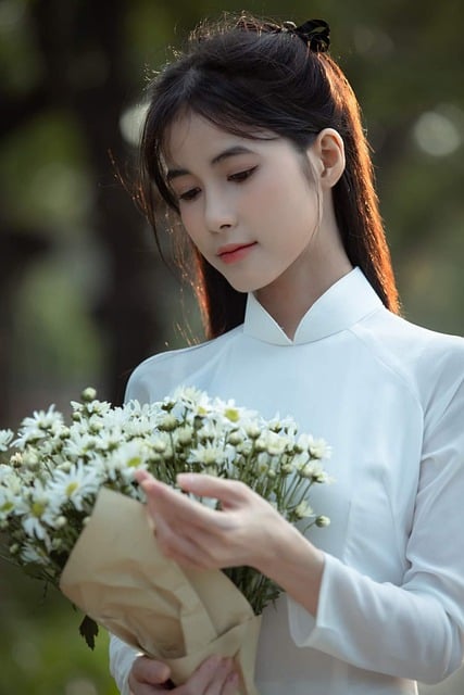 Free download woman flowers beauty female girl free picture to be edited with GIMP free online image editor
