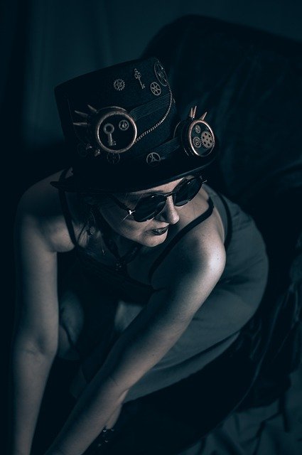 Скачать бесплатно женщина в очках стиль шляпа мода бесплатное изображение для редактирования с помощью бесплатного онлайн-редактора изображений GIMP