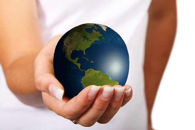 Free download Woman Hand Earth -  free illustration to be edited with GIMP free online image editor