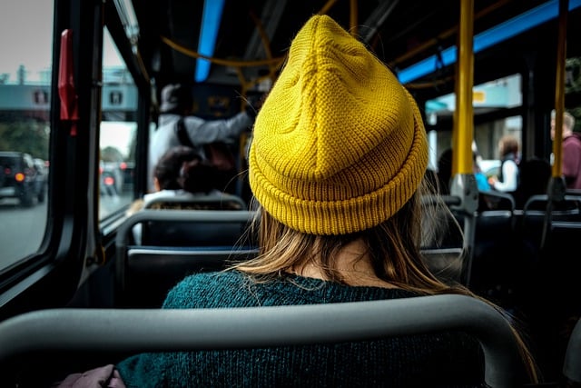 Free download woman hat bus transport journey free picture to be edited with GIMP free online image editor