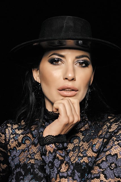 Free download woman hat model face make up free picture to be edited with GIMP free online image editor