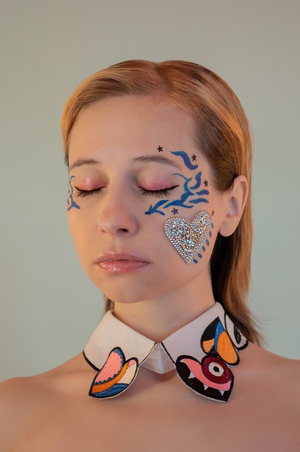 Free download woman makeup put up face art human free picture to be edited with GIMP free online image editor