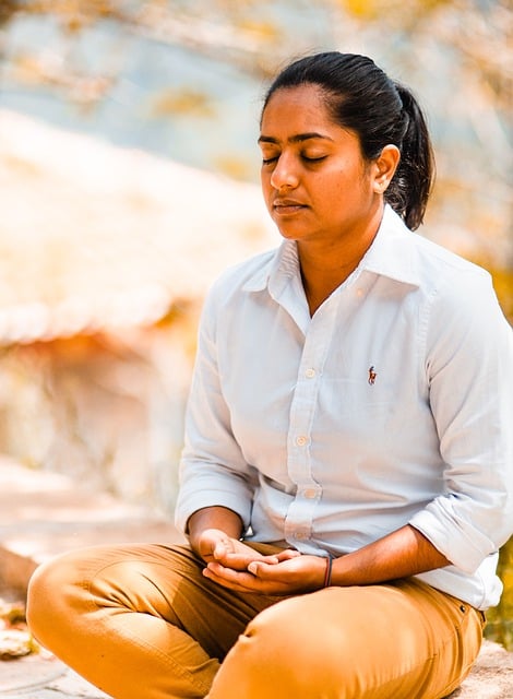 Free download woman meditation relax calm yoga free picture to be edited with GIMP free online image editor