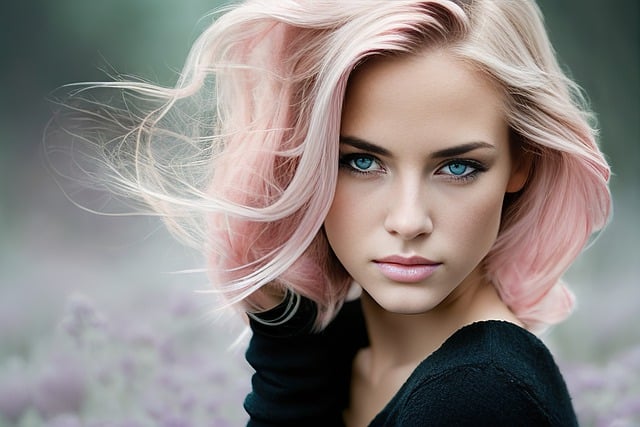 Бесплатно скачать женщина модель блондинка с розовыми волосами бесплатное изображение для редактирования в GIMP бесплатный онлайн-редактор изображений