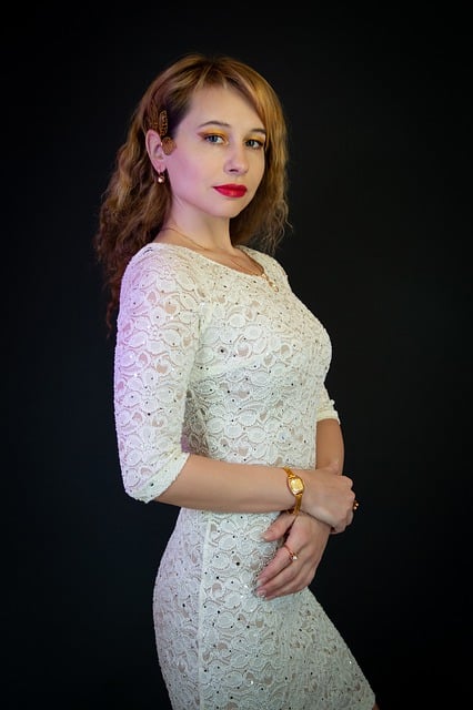 Free download woman model evening dress lace free picture to be edited with GIMP free online image editor