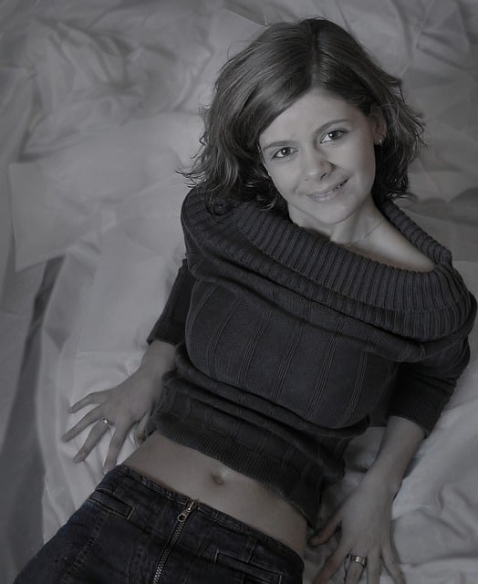 Free download woman model happy black and white free picture to be edited with GIMP free online image editor