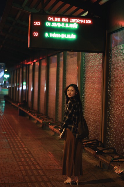 Free download woman model portrait pose bus stop free picture to be edited with GIMP free online image editor