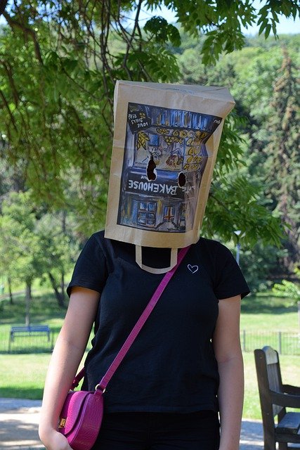 Free download woman paper bag wallet park paper free picture to be edited with GIMP free online image editor