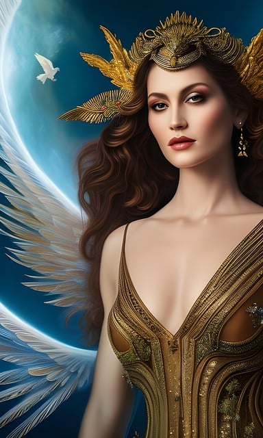 Free download woman pigeon mystical spiritual free picture to be edited with GIMP free online image editor