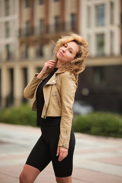 Free download woman portrait leather jacket free picture to be edited with GIMP free online image editor