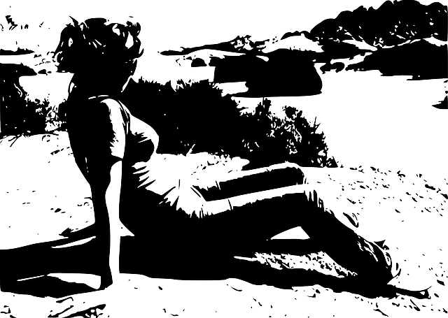 Free download Woman Pose Landscape - Free vector graphic on Pixabay free illustration to be edited with GIMP free online image editor
